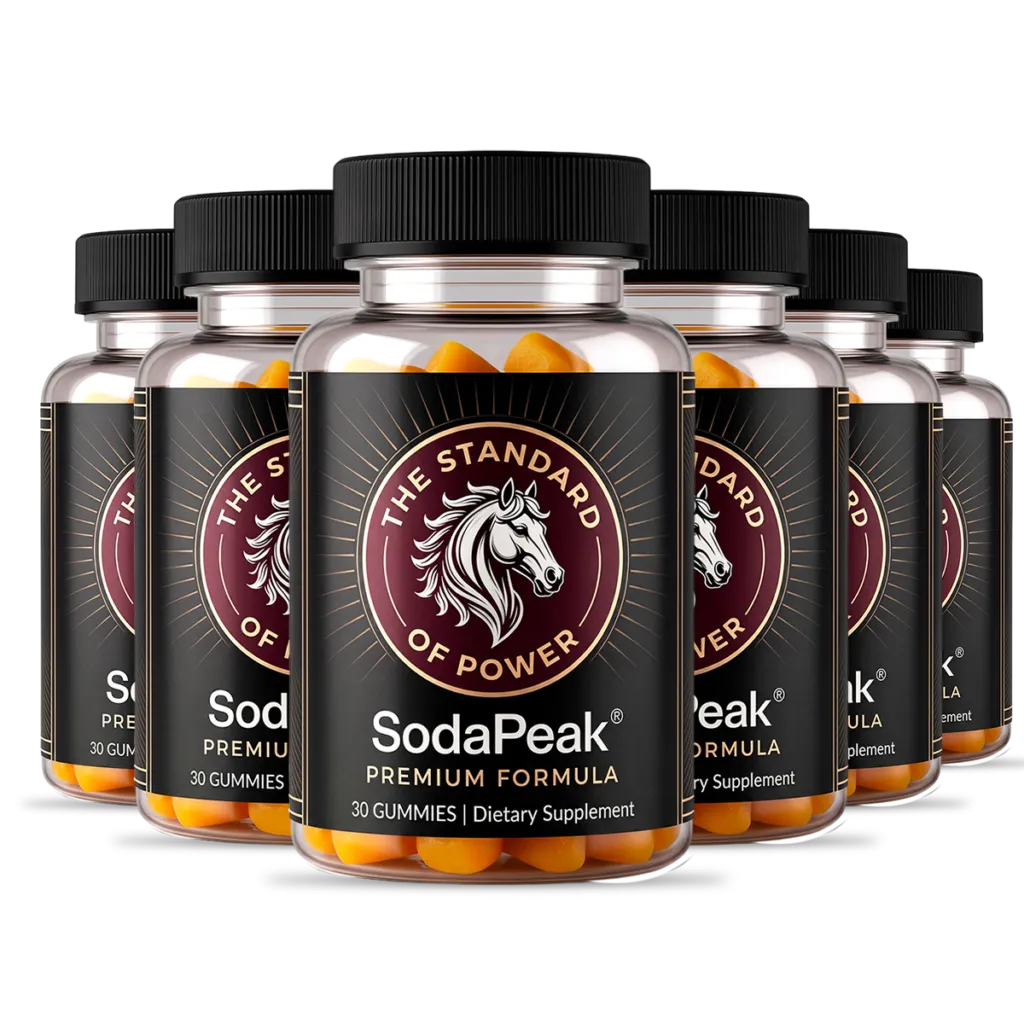 SodaPeak Gummies 6 bottle package
